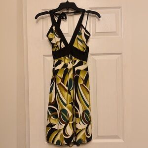Black and Green Women's Dress
